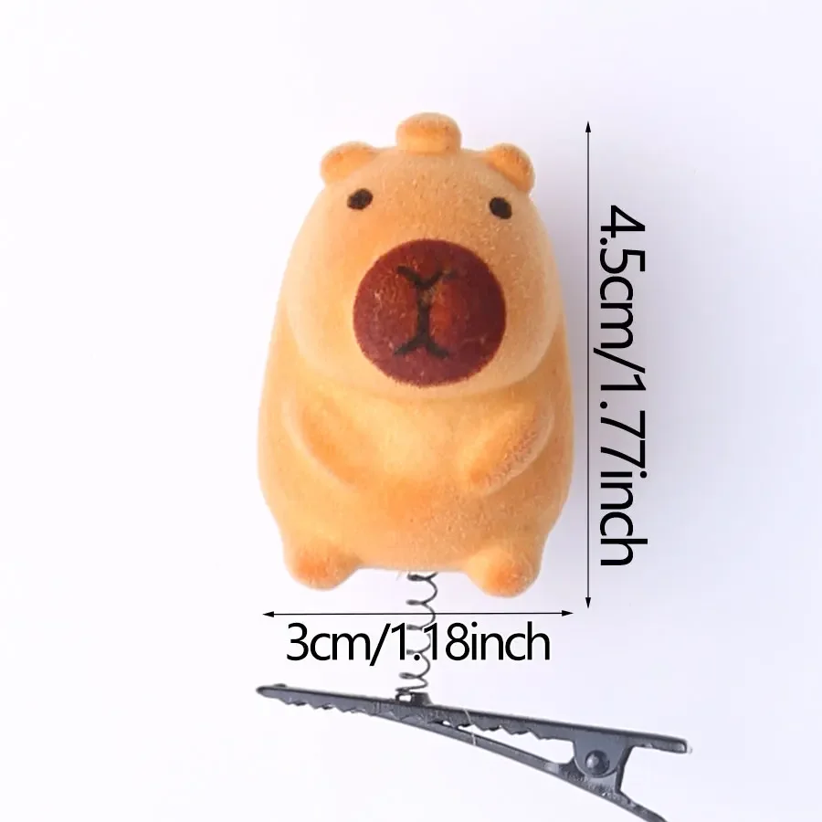 10-100PCS Kerstmuts 3D capybara Pluche Haarspeld Mode Dier mooie capybara haar clip Accessoires Hoofddeksels Groothandel Gift