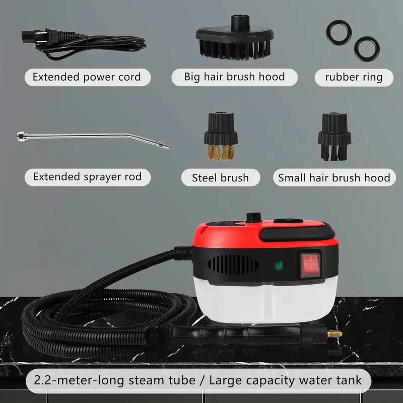 Handheld High-Temperature Jet Cleaner, Steam Cleaner, US Plug 110V 2500W, EU Plug 220V 1500W. Used for Cleaning Kitchen Furnitur