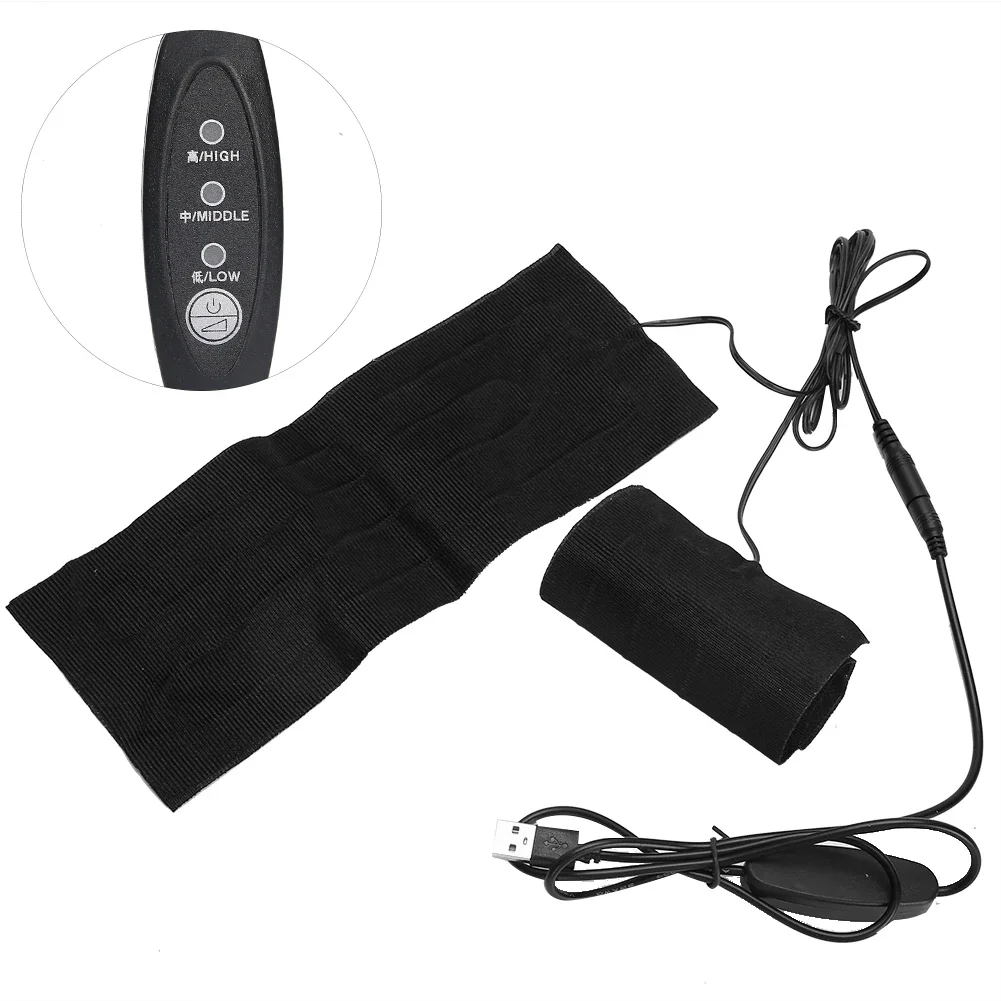 3 Gears Temperature Adjustment Pants Knee Joint Heating Warmer Pad USB Electric Thigh Heating Pad Warm Messager Pain Relief Tool