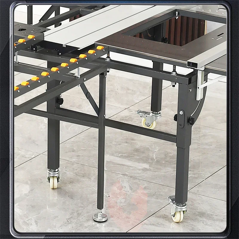 Nueva sierra deslizante de precisión, banco de trabajo para carpintería, sierra plegable multifunción, sierra de corte sin polvo, dedicada