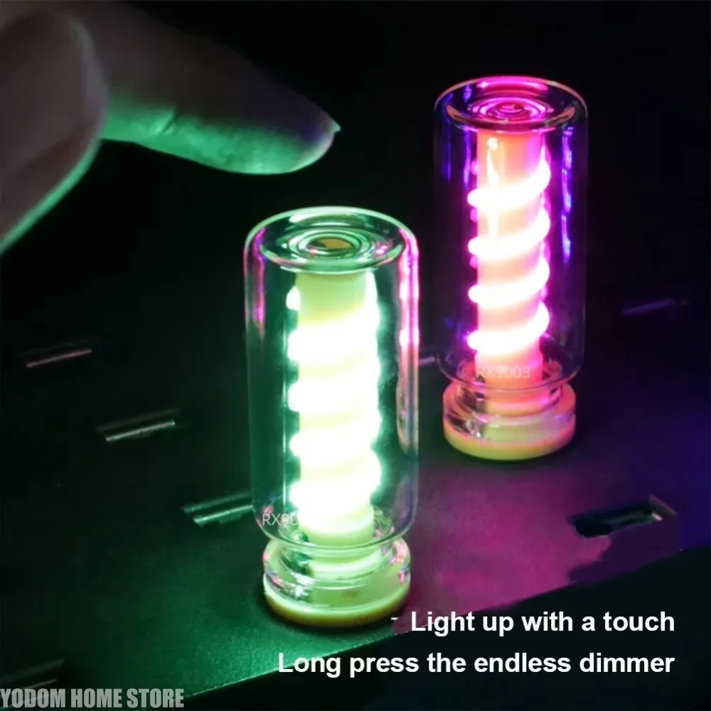 

Набор из 4 ретро-ламп с USB-подключением, LED-подсветкой и сенсорным диммированием, 1 Вт, для ночного освещения, кемпинга и декоративного освещения