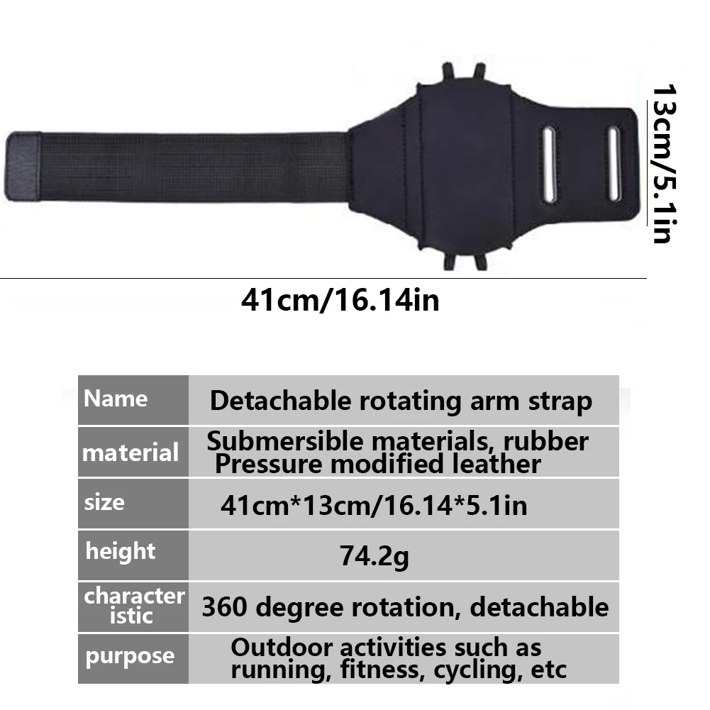تشغيل شارة الرياضة الذراع الفرقة قابل للتعديل حامل الهاتف الخليوي 360 درجة الدورية تشغيل الهاتف شارة لمعظم الهواتف
