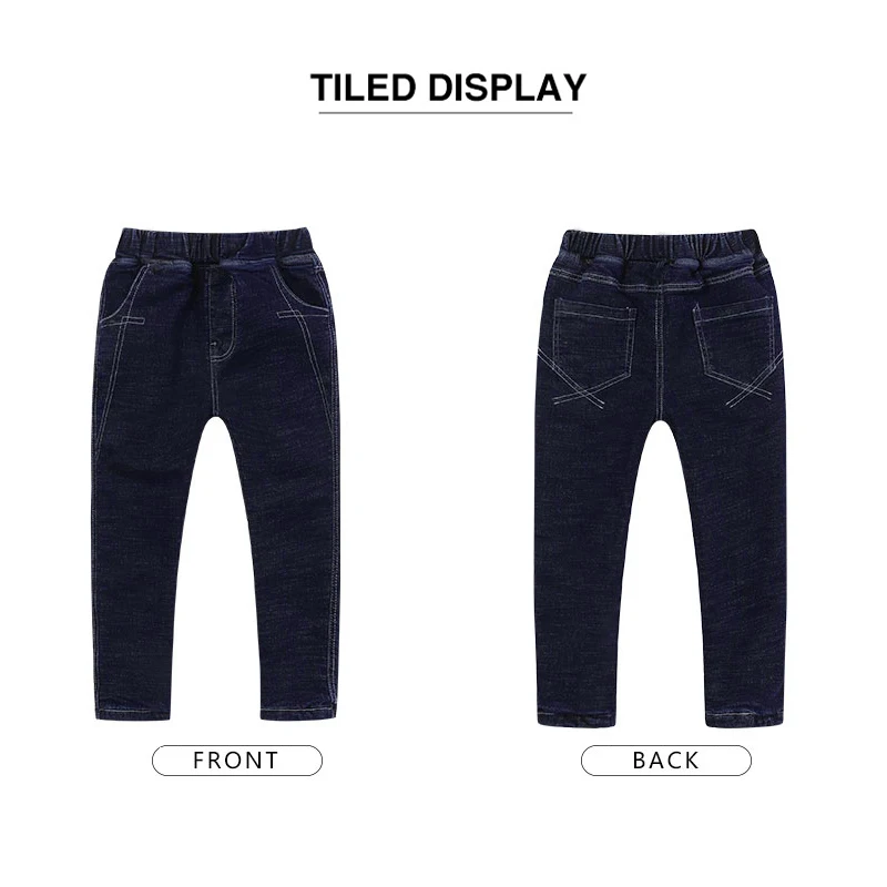 IENENS 4-11 Years Boys Clothes Slim Straight Jeans Classic Bottoms Children Denim Clothing Pants Kids Baby Boy Casual Trousers
