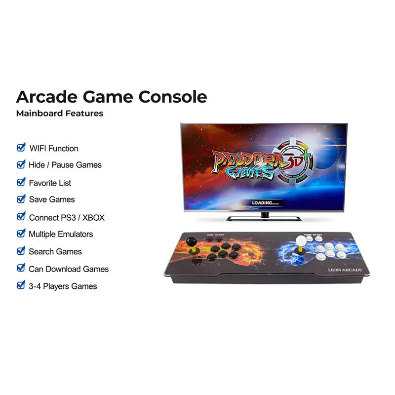 3D Moonlight Treasure Box Home TV Sino-British and Korean arcade nostalgic game Double joystick Pandora
