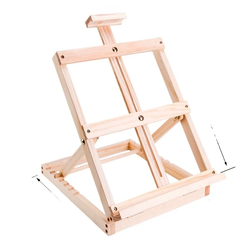 

Wooden desktop easel easel, foldable oil easel sketch easel