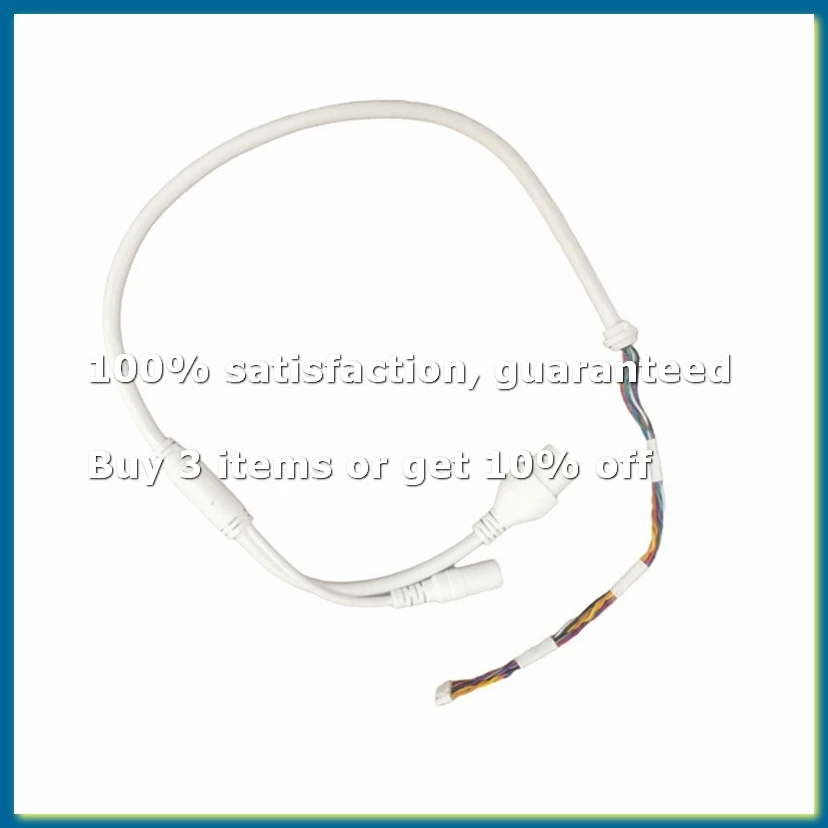 Ethernet LAN Cable 10 Pin 10 Core PoE RJ45 Network Cable for IP Camera, High-Speed Data Transfer-BCBW
