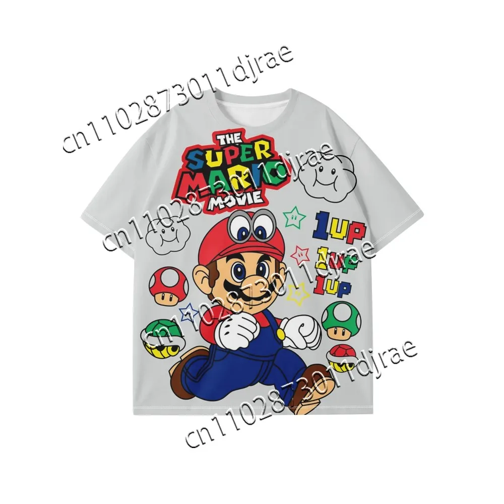 

Summer Mario Fashion Best Seller T-shirt 3D Printing Pattern T-shirt Comfortable Fast Drying Adult Children Same T-shirt