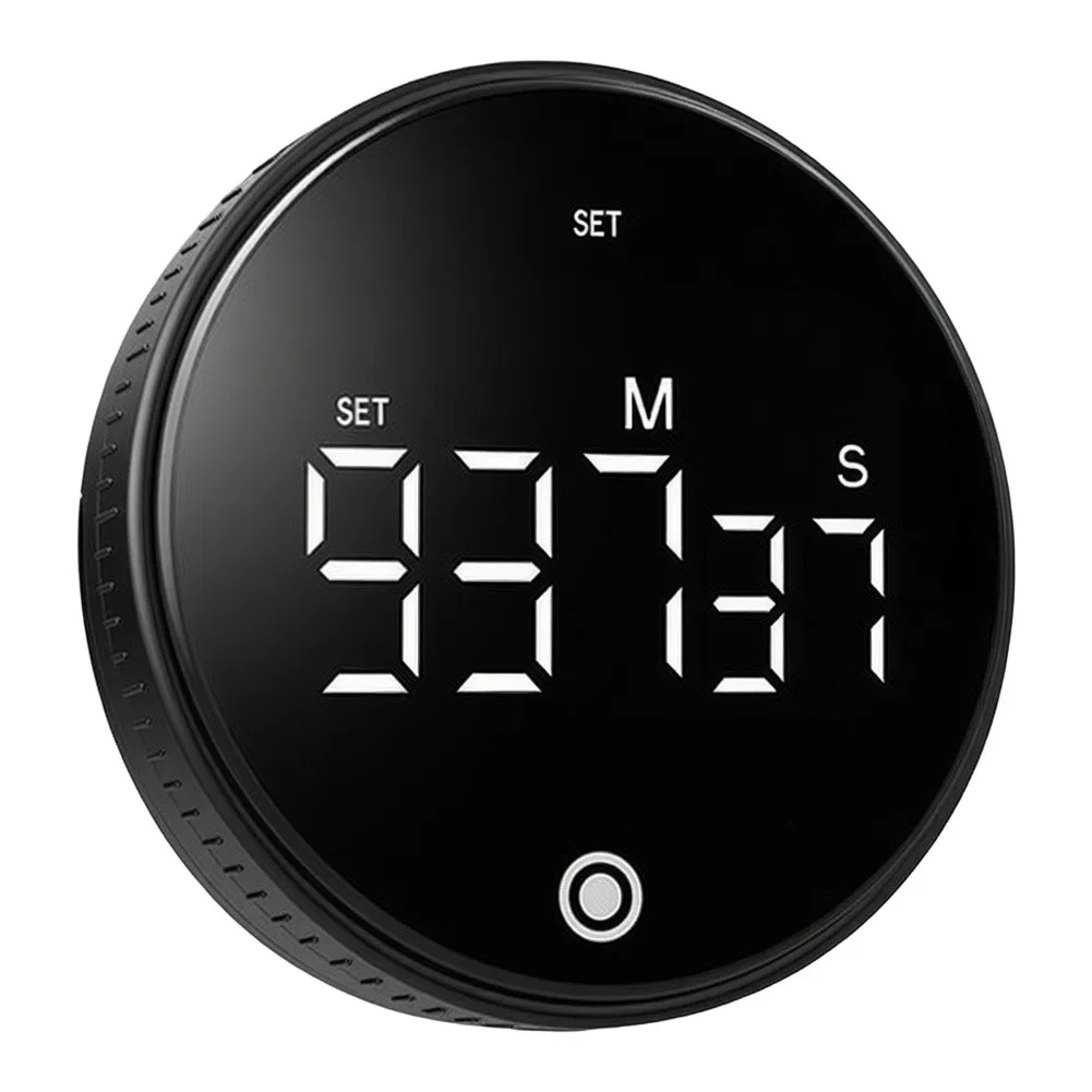 Magnetic Back Kitchen Timer, Silent Touchscreen Digital Count‑Up Clock, Multipurpose Time Reminder Up To 999 Minutes