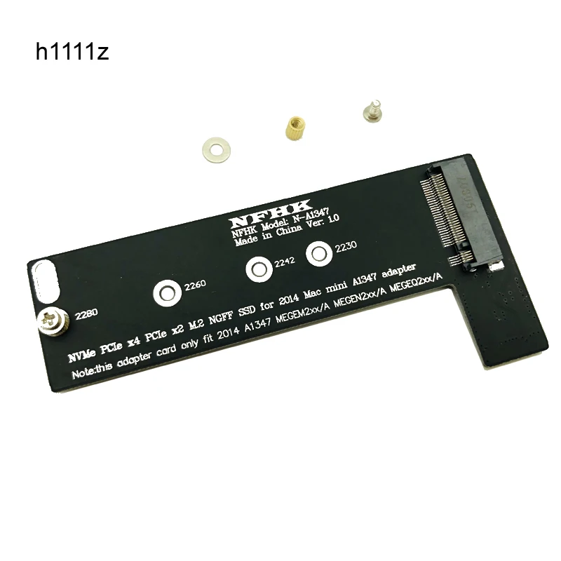 

Переходник M key NVMe M2 SSD для Mac Mini 2014, A1347, MEGEN2, MEGEM2, MEGEQ2, Райзер PCI express NGFF 760P 600P Riser Card, новинка
