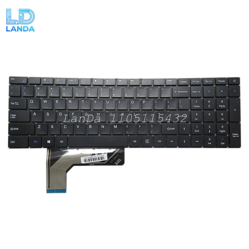 Laptop No Backlit Keyboard For FUNHOUSE F20 English US Black No Frame New