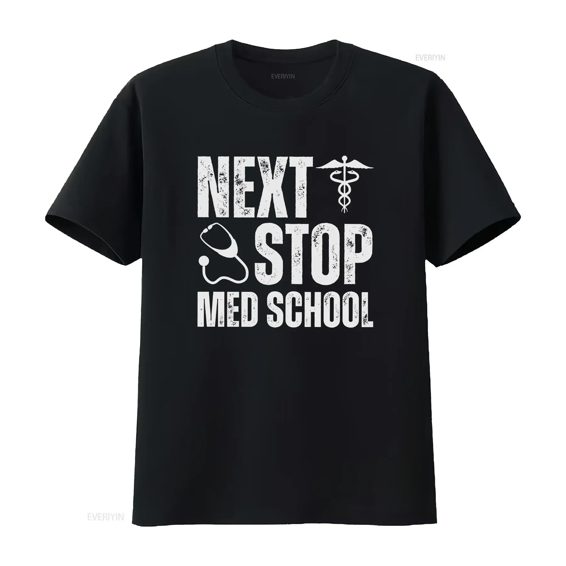 Camiseta vintage lavada y elástica para estudiantes de medicina: el próximo paso en tu carrera hacia la futura carrera de doctor.
