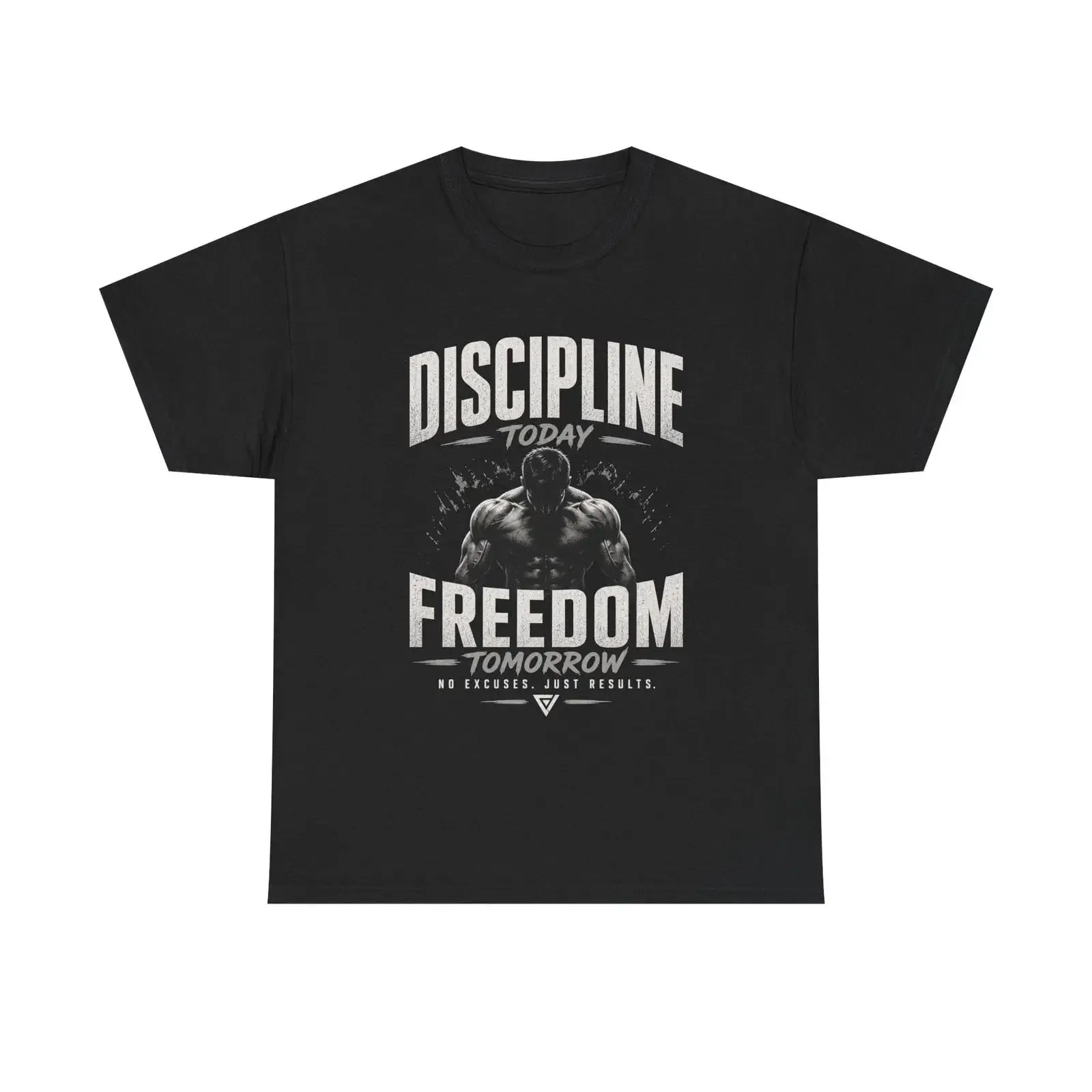 Discipline Today Freedom Tomorrow T Shirt Motivational Gym vintage Washed homme Stylish graphic streetwear