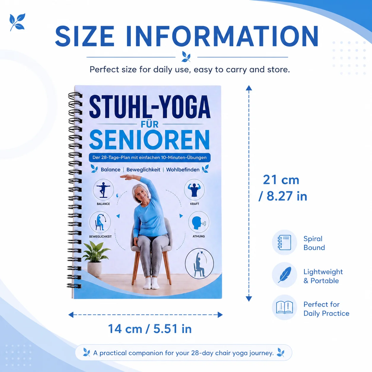 Illustrated Chair Yoga Workout - огляд і ціна Yoga Fitness Journal