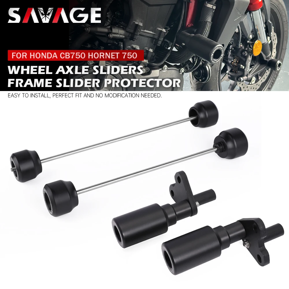 

2025 CB750 Hornet 750 Front Rear Wheel Fork Axle Sliders Frame Crash Slider For HONDA CB 750 2023 2024 Swingarm Engine Protector