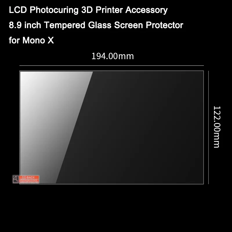 

Аксессуар для фотоотверждения 3D-принтера с ЖК-дисплеем, 8,9-дюймовая защитная пленка из закаленного стекла для моно X
