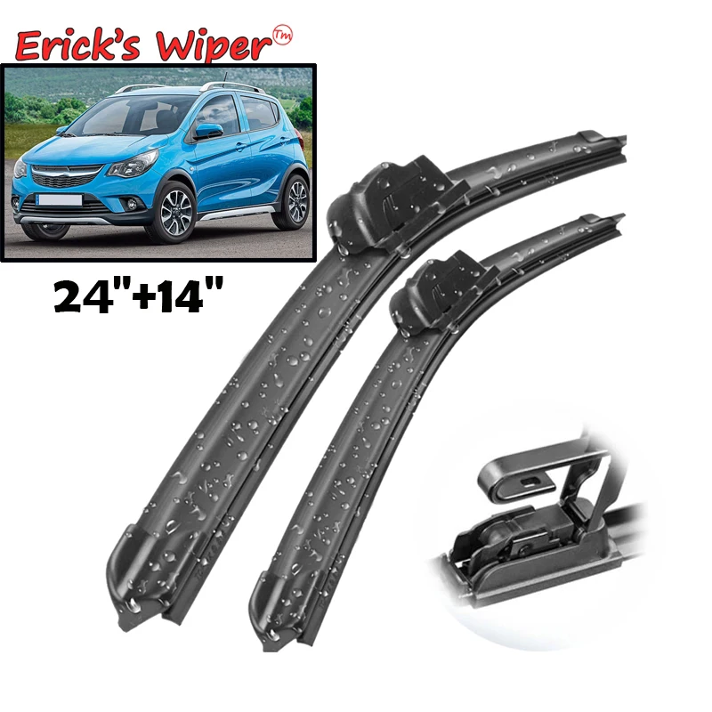 Erick's Wiper LHD Front Wiper Blades For Opel Karl Vauxhall Viva 2015 - 2023 Windshield Windscreen Window Rain Brushes 24