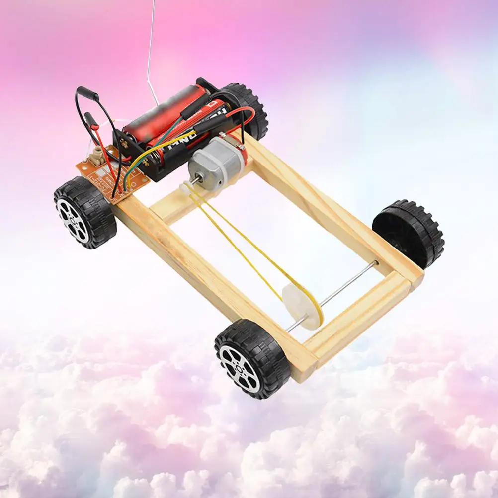 DIY 4 ドライブ車モデルおもちゃリモコン教育科学キット子供のビルディングブロック技術模型玩具電子