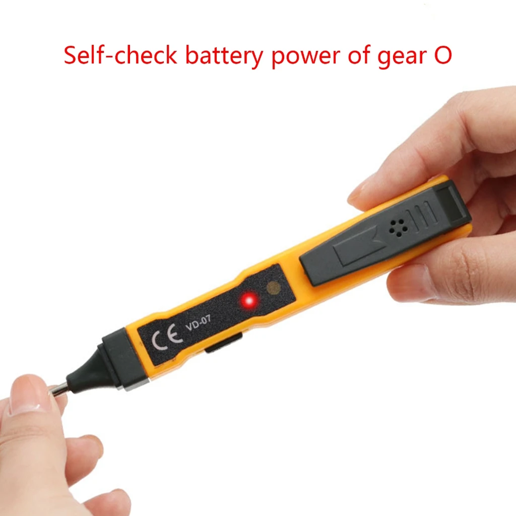 Pocket Voltage Tester Electrical Tester Non Contact Voltage Tester Electric Tester Pen Voltage Detector Live/Null Wire Dropship