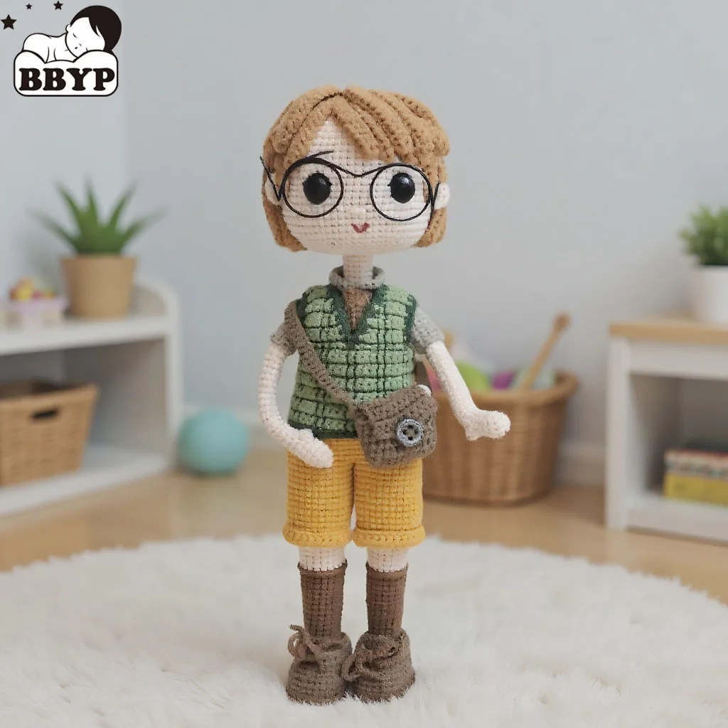 

Handmade Crochet Doll Elvin dolls Cartoon Anime Crochet Dolls For Home Accessories Craft Toy Ornaments Birthday Gift