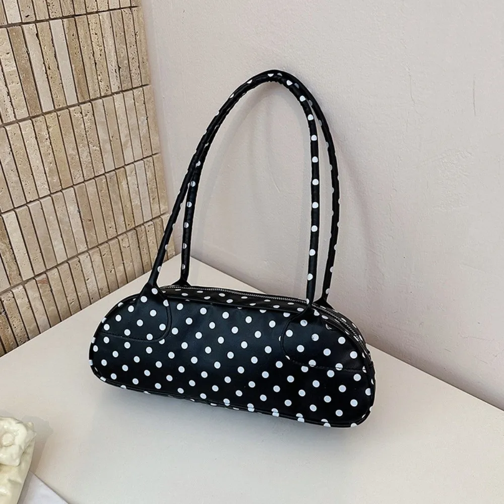 Fashion Retro Polka Dots Messenger Storage Bag All-match Large Capacity Crossbody Bag Durable Handheld Bag Daily Use