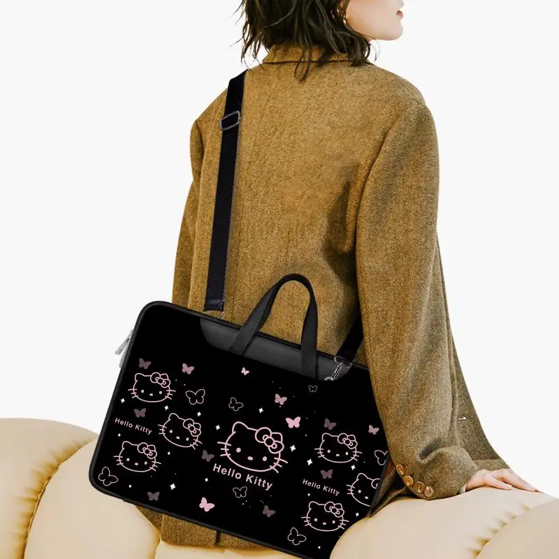 Kawaii Hello Kitty Sanrio Student Cartoon Leuke Computer Opbergtas Platte Plaat Beschermhoes Notebook Handtas Cadeau voor meisjes