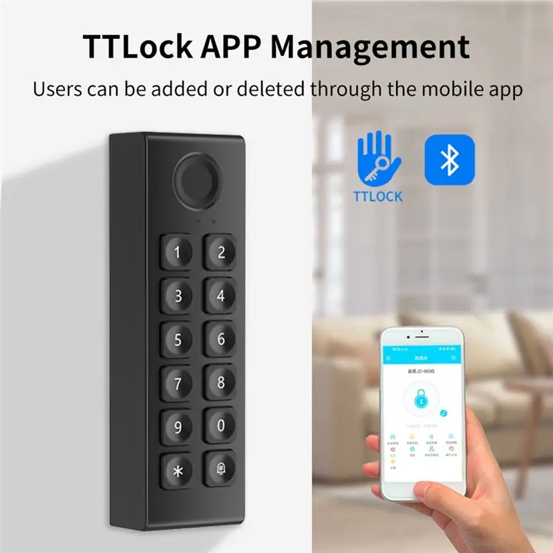 [NEW!A25P】 TTLOCK TTB01 Wifi+ Bluetooth APP Enabled RFID Door Access Control Board Panel Remote Controller Wiegand 26/34 Bit