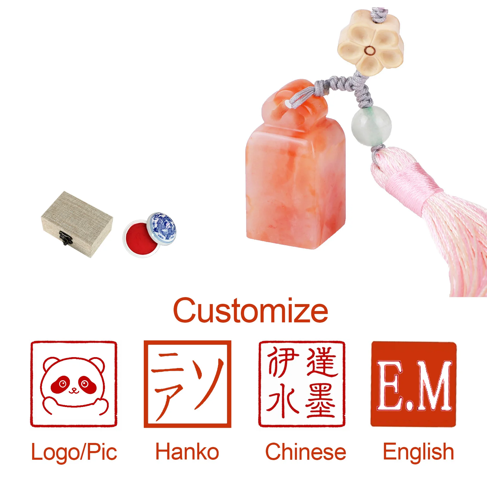 

Индивидуальный штамп с именем, штамп для каллиграфии, штамп из натурального камня, китайский, английский, корейский, Hanko Kanji, штамп с именем, резной