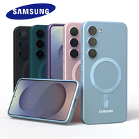 For magnetic case Samsung Galaxy S25 S24 S23 S22 S21 S20 FE Magsafe S25 Ultra shockproof Full coverage Liquid silicone gel cover