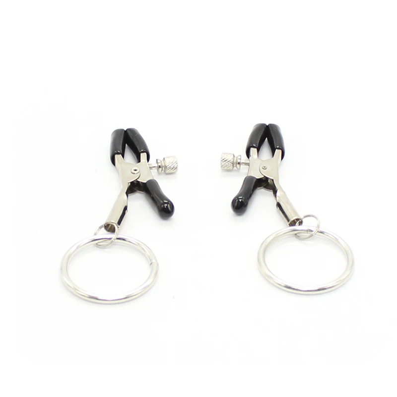 1 Pair Bdsm Nipple Clamps Metal Hoop Nipple Clamp Adult Sex Toys For Woman Sex Bdsm Toys Fetish Slave Erotic Games Sex Shop