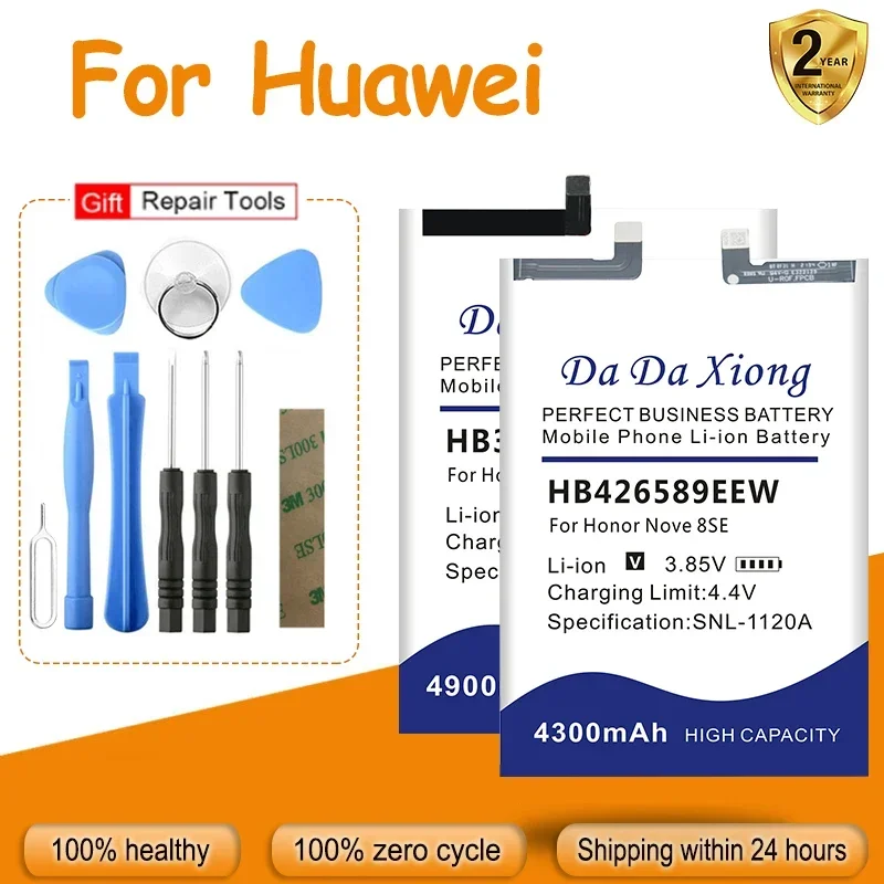 HB386689ECW HB576675EEW HB536479EFW HB3872A5ECW Battery For Huawei Honor Nove Mate Note 8 8SE 9 40 P50 Magic 2 Pro + Tool