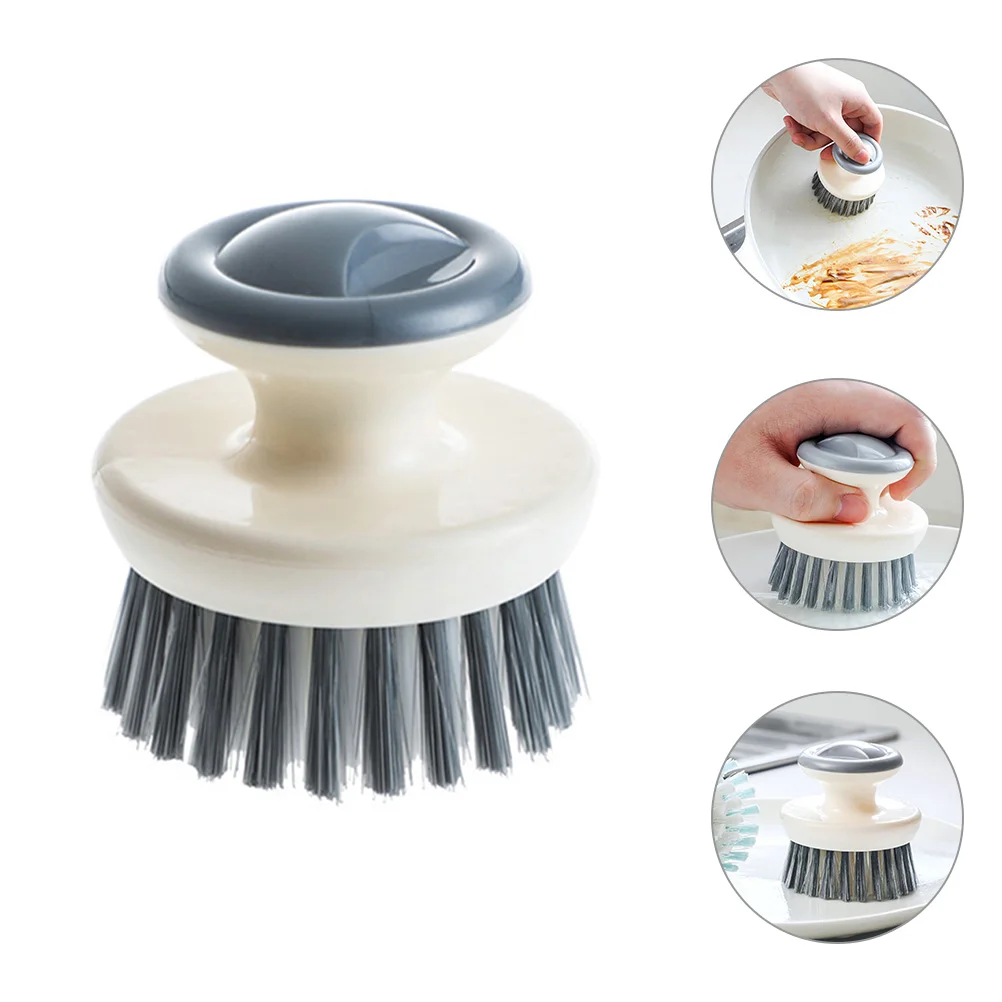 Kitchen Cleaning Brush Small Dish Scrub for Dishes Washing with Handle Dishwashing Plastic