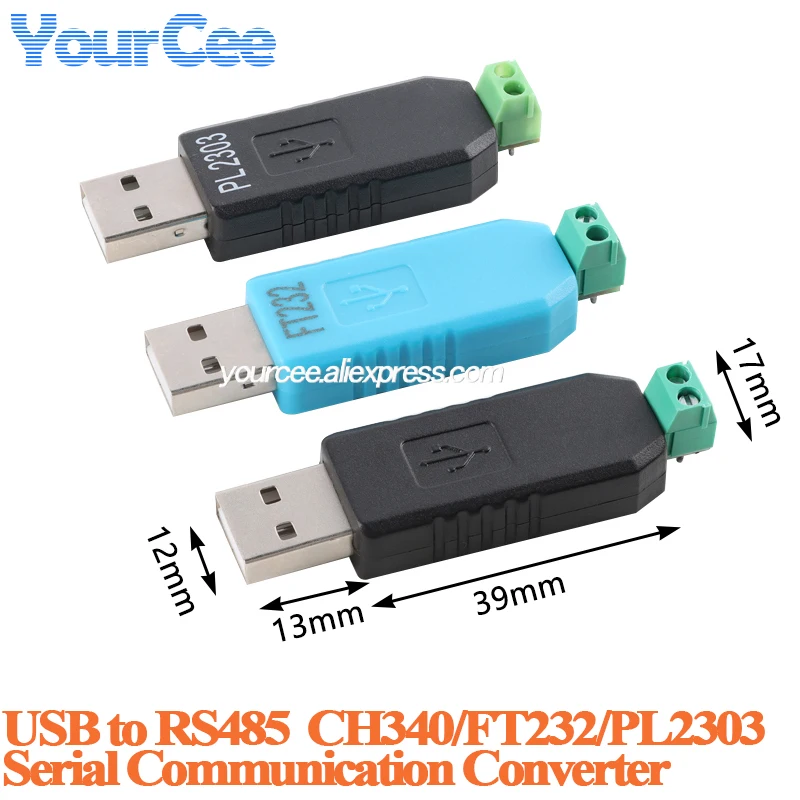Moduł konwertera USB na RS485 CH340 FT232 PL2303 CH340G CH340T Komunikacja RS485 RS232 Płytka konwersji pobierania — zdjęcie 4