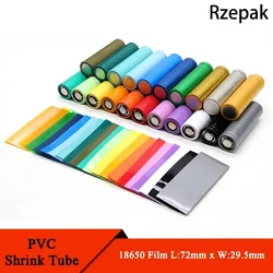 20/50/100/300 Uds Tubo termorretráctil de PVC 18650/21700/26650 envoltura de batería Lipo cubierta de película aislada precortada carcasa de funda de batería Lipo