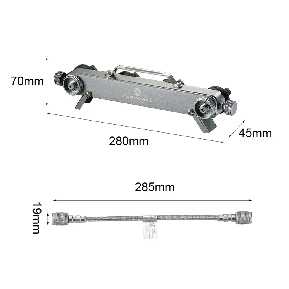 Imagem -04 - Outdoor Camping Gás Station Adapter Butano Fogão com Castelo tipo Portas Entrada Parafuso tipo Portas