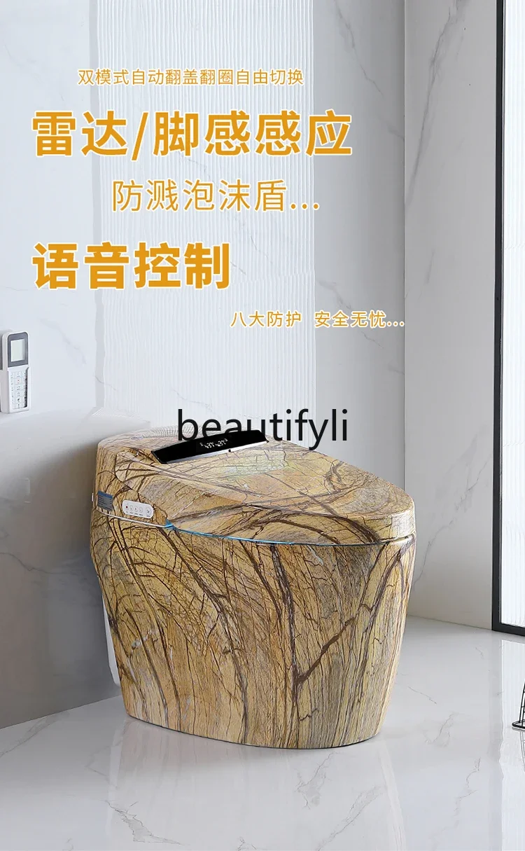 

ss Color smart toilet integrated automatic no water pressure limit remote control electric voice toilet
