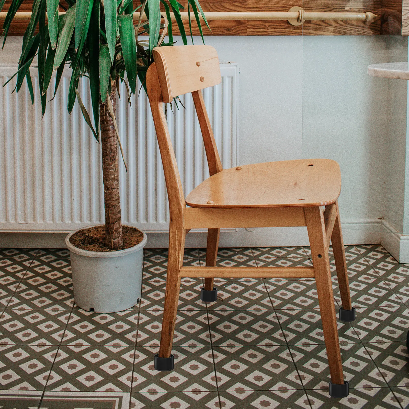 

8 шт. накладок на ножки стульев, 19 мм, водонепроницаемые, противоскользящие, для твердых полов, бесшумные, устойчивые к царапинам, защитные накладки для пола