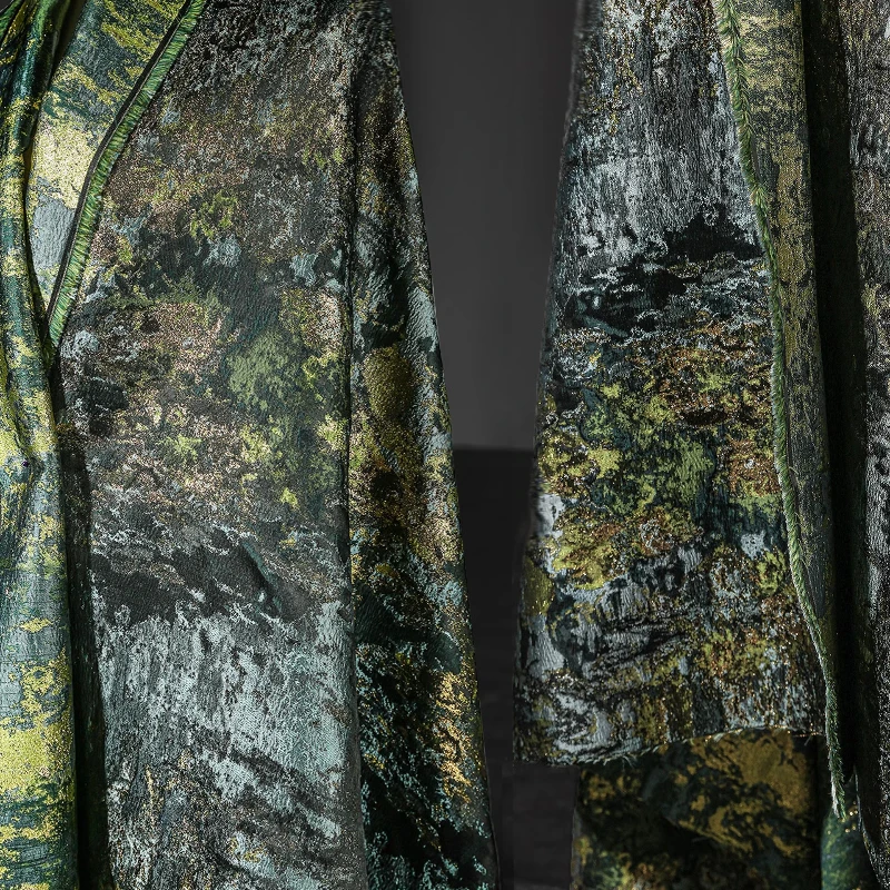 Vintage Moss Texture Jacquard Fabric Gradient Heavy Texture DIY Craft Upholstery Designer Clothing Handbag Decor