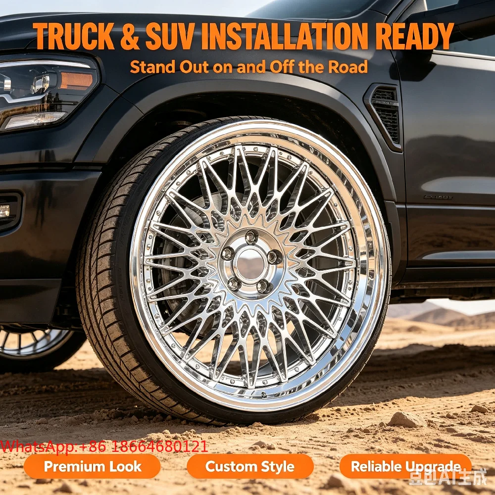 American H-Pattern Wheels 20-24 Inch Luxury Chrome Truck Rims Wholesale SupplierB8,B9,C7,C8,Q5 FY