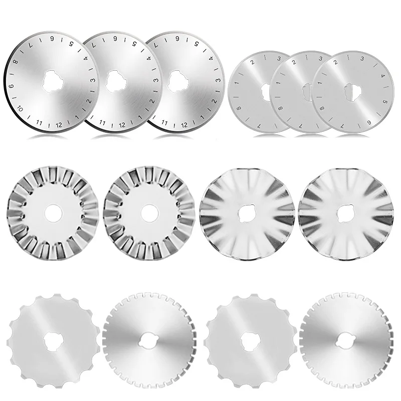 Cuchilla Rotatoria de 28/45 mm, Cuchillas Redondas para Quilting, Cuchilla de Repuesto para Cortar Telas, Manualidades de Costura