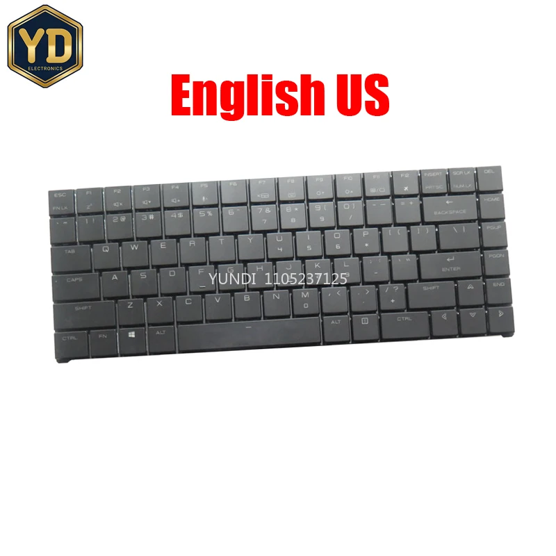 YD Laptop Keyboard For ADATA For XPG Xenia 15 Gaming Notebook English US With Backlit Black New