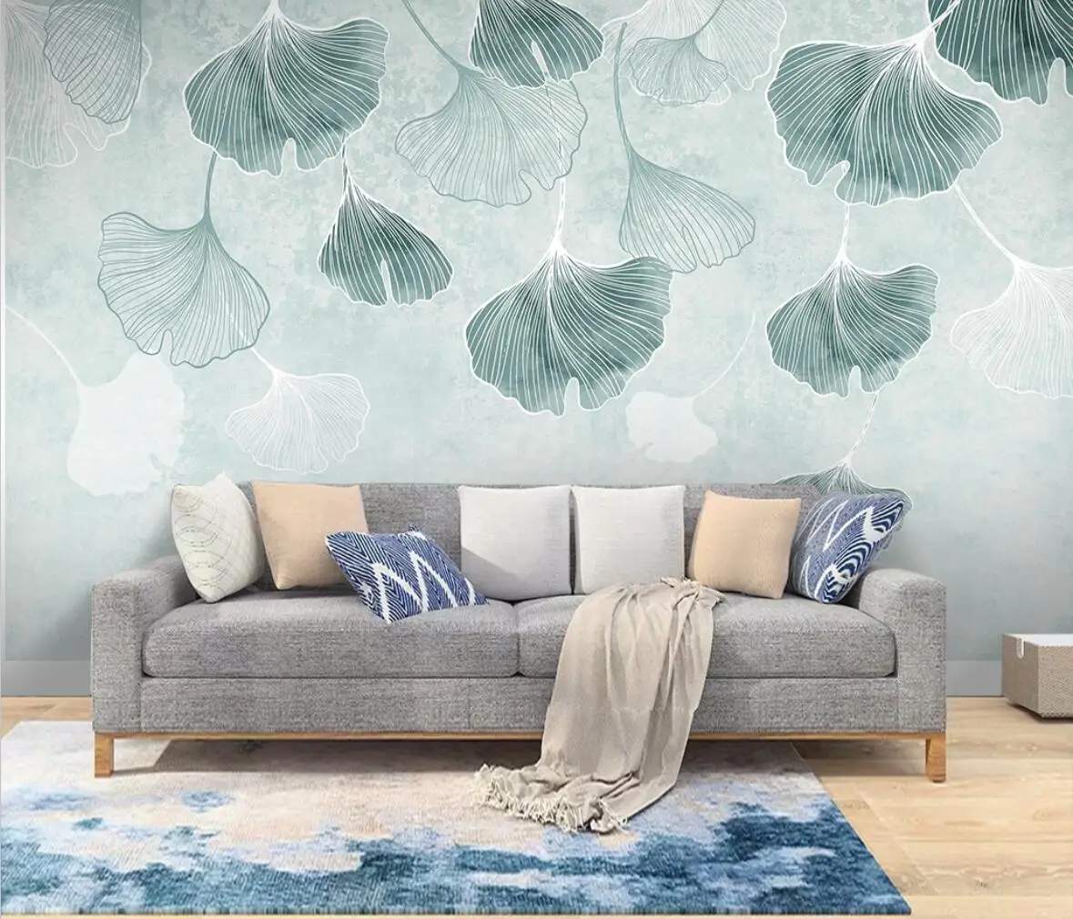 

Custom Wall Paper Murals Landscape Wallpaper Large Mural For Living Room Sofa TV Backdrop Ginkgo biloba home house decor