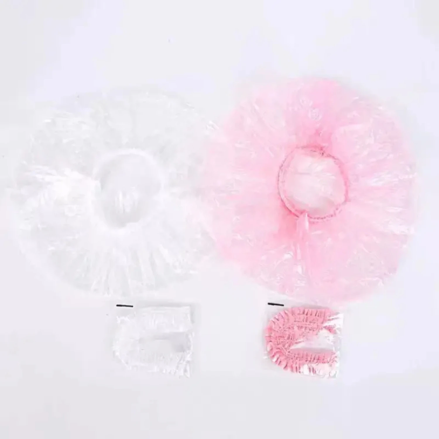 Thickened Waterproof Solid Color Disposable Shower Cap 50pcs for Bath Use, Durable Hair Protection and Hygiene, Convenient and H