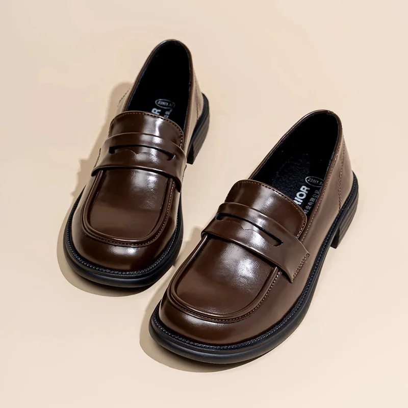 The Fragrant Flower Blooms with Dignity Kaoruko Waguri Cosplay Shoes Leather Loafers Student Anime JK Uniform Shoes For Girls