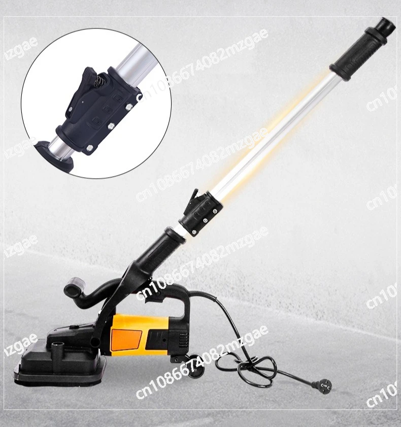

Handheld Concrete Grinding Machine 3800W Dust-Free, Long Rod Polisher Floor Grinder for Plasterer and Surface Prep