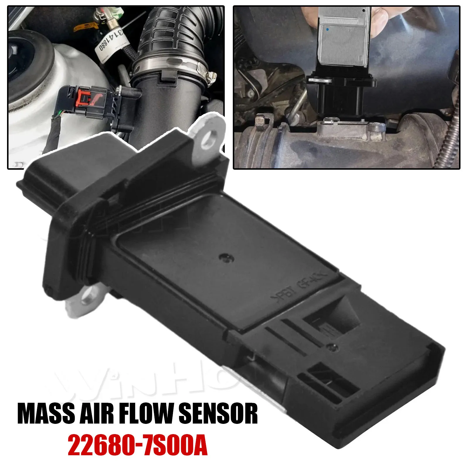 

22680-7S000 Mass Air Flow Sensor Meter MAF Compatible with Nissan Infiniti Altima Sentra 350Z Frontier 370Z Titan Murano G35