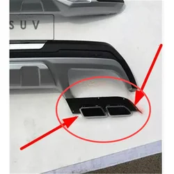 For Hyundai Tucson Rear Bumper Exhaust Pipe Exhaust Pipe Decoration, Decorative Use 2015 2016 2017