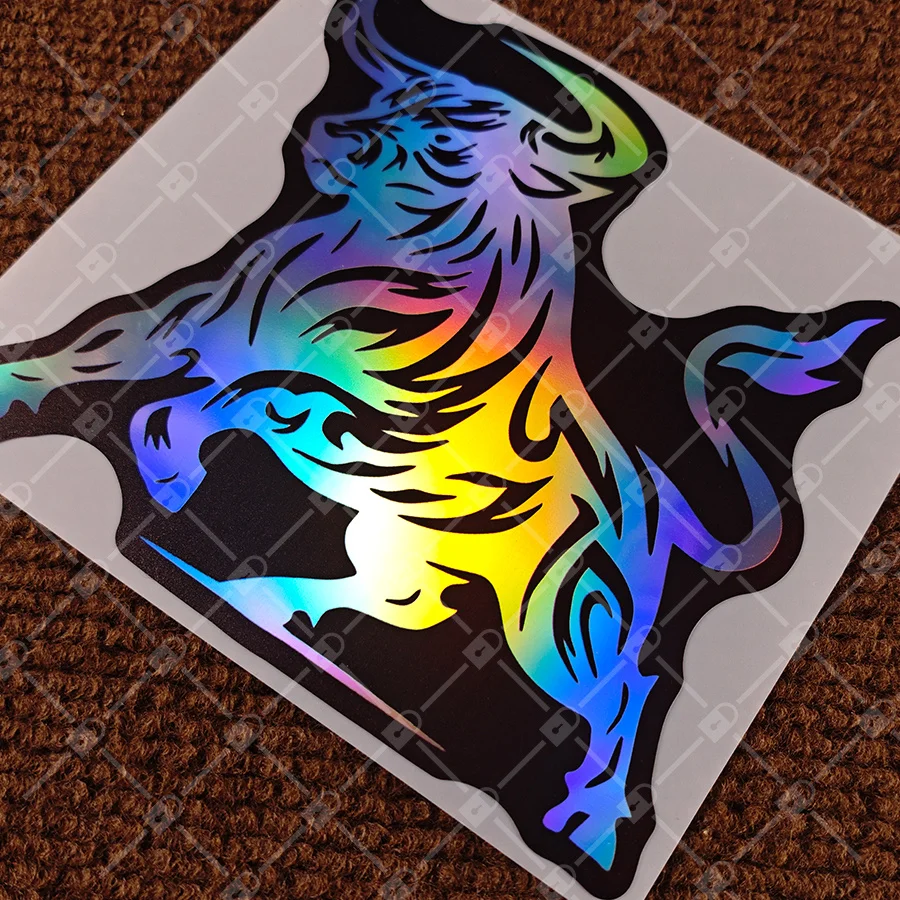 

High Quality Vinyl Stickers - Wall Decorative Stickers for Cars Car Decals, Very Creative Abstract Bull Art,