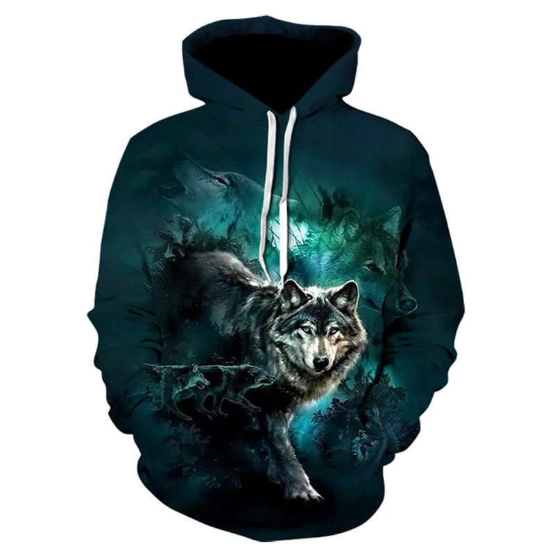 Wolf Fashion Style 3D Printed Hoodies Unisex Pullovers Hoodie Casual Sweatshirts Street Top Tracksuit