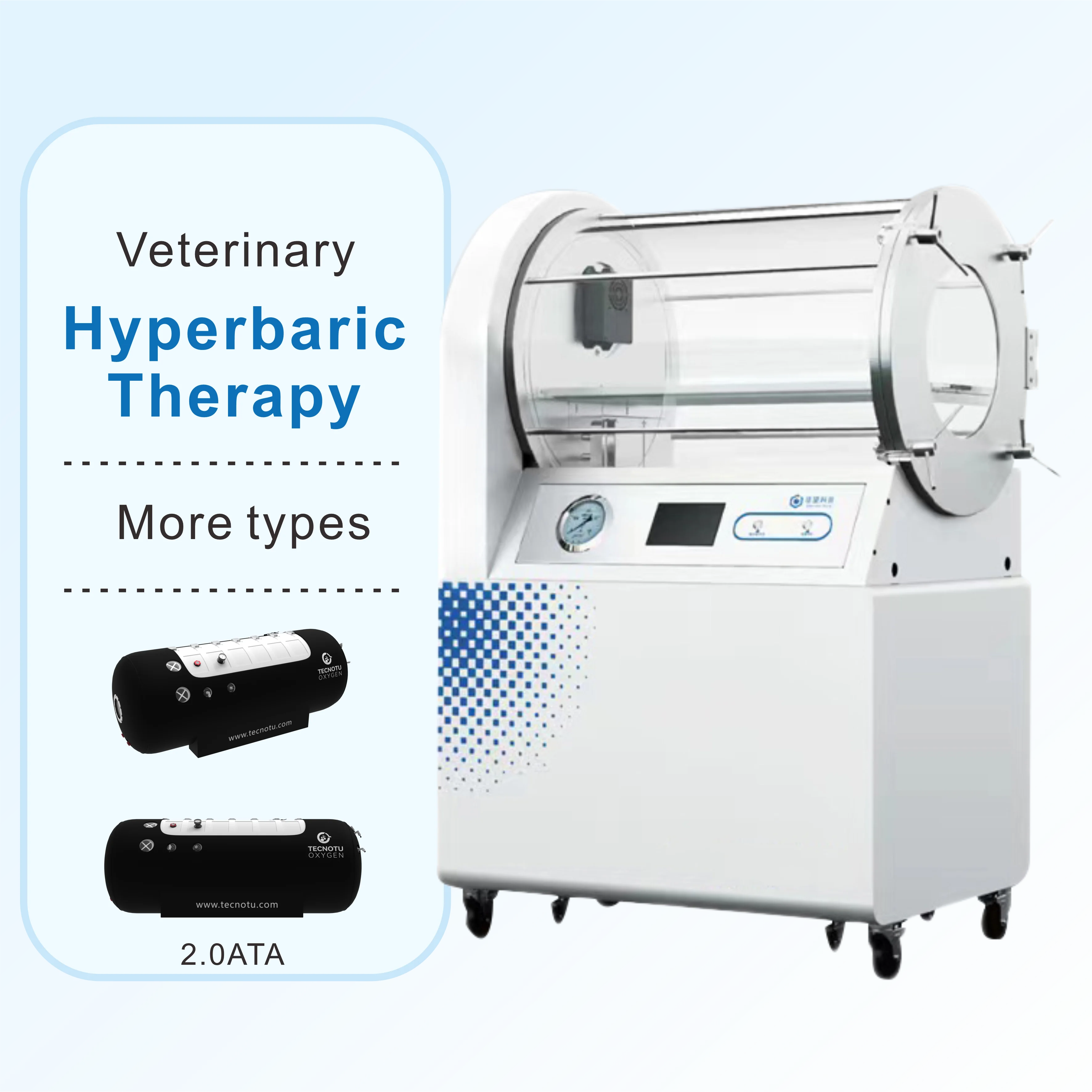 Reusable Hyperbaric Chamber For Pet Dog Animal ICUs Surgical Hospital Pain Relief Treatment