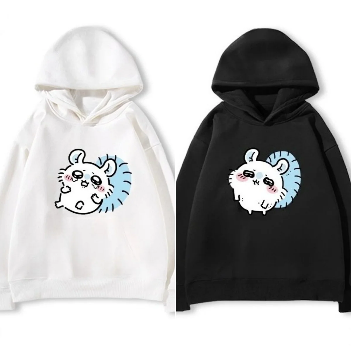 2025 الخريف والشتاء جديد Chiikawa سوبر لطيف Momonga مطبوعة الأطفال موضة عادية هوديي مريحة لينة قلنسوة من القطن #1